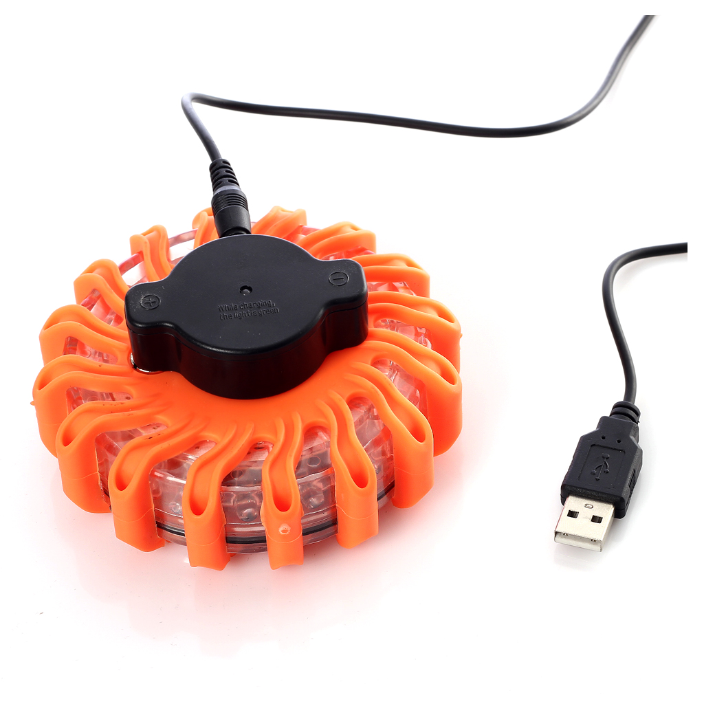 Rechargeable LED light disc with mount, Pureflare Lumise.eu