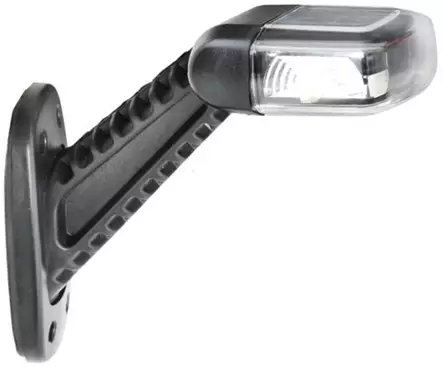 LED side marker, white / red / yellow, 45° angle - LED side markers with rubber arm - 4040112350 - 1