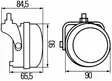 Hella LED Daytime running light set, Round 90mm, 9-33V - DRL - 3040120110 - 2