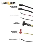 Relay wire set for installing auxiliary lights, LuminaLights DT - Relay wire kits - 3050120000 - 2