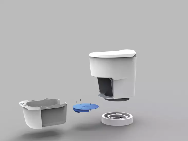 Clesana C1 waterless toilet - Toilets - 8020120690 - 1