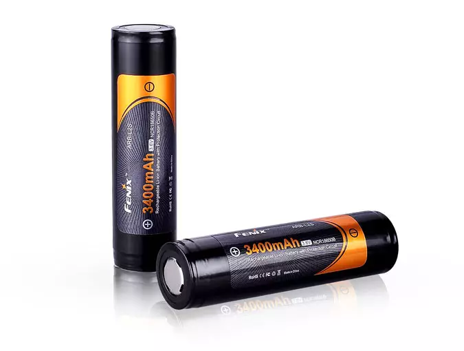 Fenix Battery 18650, 3400 mAh, 1 pc - 18650 Batteries - 5030110300 - 1
