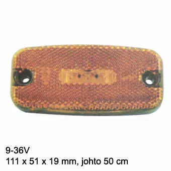 LED side marker 3LED, 9-36VDC - LED side marker lights - 4040110110 - 3