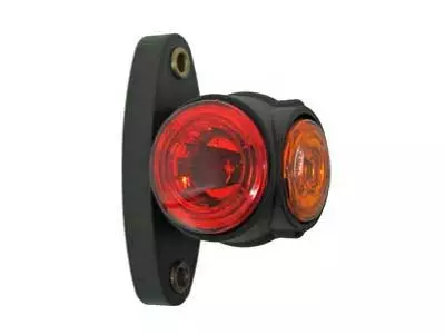 LED side marker, rubber frame, 3-LED - LED side markers with rubber arm - 4040110020 - 1