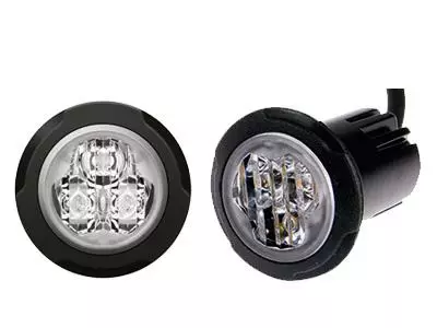 Axixtech 3-LED directional warning lamp, round - Directional LED warning lights - 4080320220 - 1