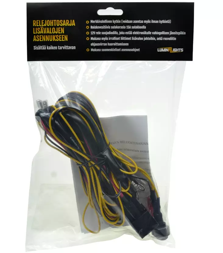 Wiring harness for one light with DTP connector, LuminaLights - Relay wire kits - 8020100670 - 1