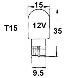 T15 Halogen bulb 12V - T15 bulbs - 4060103200 - 1
