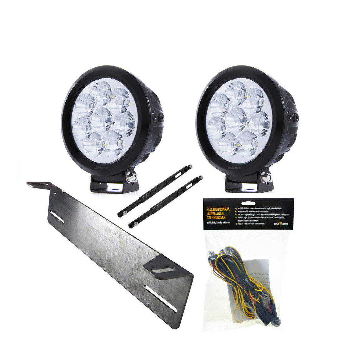 LED Auxiliary light set LuminaLights Power X80, Premium X2 Lumise.eu