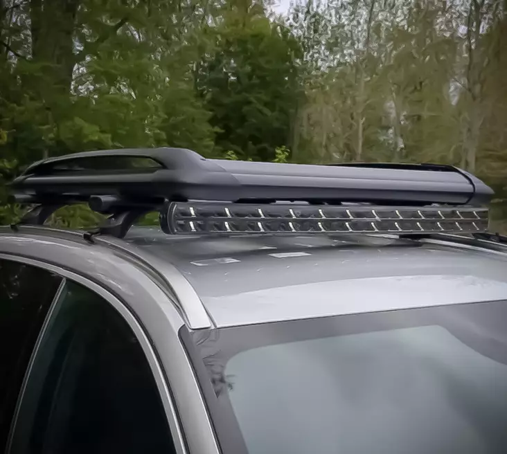 Roof Rack Kit – Roof Rails + LED Light Bar Optibeam Super Captain Dual 1000 - Roof racks - 8020112701 - 1