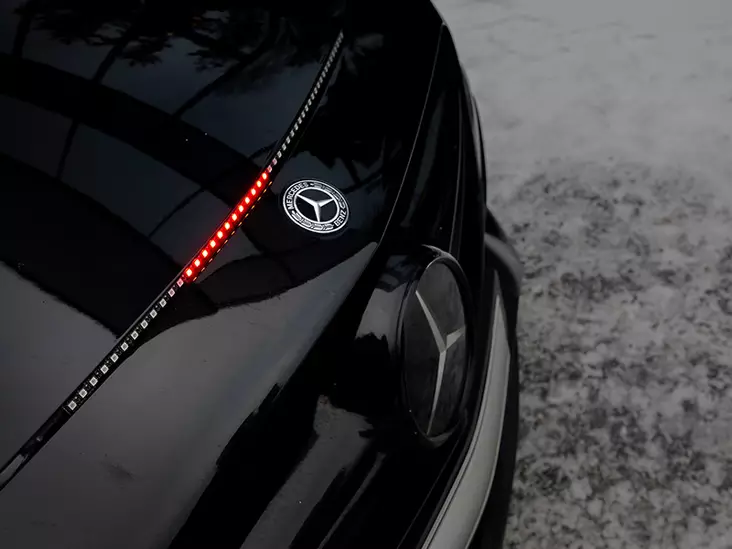 Night rider LED Hood strip tuning light red, 12V - LED conversion kits - 8020108491 - 2