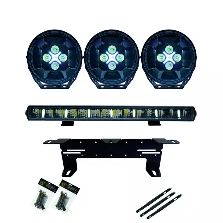 Optibeam Se7en x3 + Super Captain One 600 Kit - LED Auxiliary lights - 8020108951 - 1