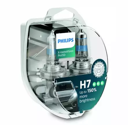 H7 Philips X-tremeVision Pro150 bulb pair +150% - H7 Halogen bulbs - 8020103512 - 1