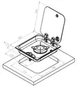 Gas hob - 1 burner with glass cover - Stoves - 8020112392 - 2