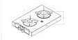 Surface-mounted gas hob – 2 stainless steel burners - Stoves - 8020112592 - 2