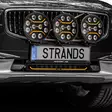 Strands Dark Knight Identity 20" + 3x Intense 9" KIT VOLVO V90CC 2018- - Volvo auxiliary lights - 8020106512 - 3