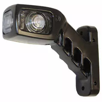LED side marker, rubber frame, 135mm - LED side markers with rubber arm - 4040110252 - 1