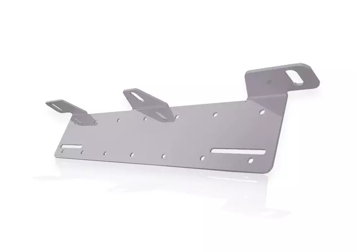 LuminaLights licence plate bracket for three large auxiliary lights, stainless steel 3mm - Auxiliary light accessories - 3050150022 - 1