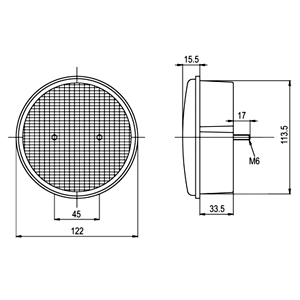 Bragan Bra48125b en acier inoxydable Roll Bar arrière LED Feu stop 