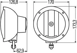 Hella Luminator Compact Metal Auxiliary light - Halogen Auxiliary lights - 3030210003 - 2