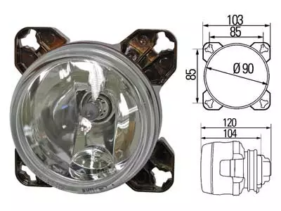 Driving light, high beam 90mm Volvo - Volvo - 3008000003 - 2