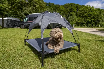 Dog lounger with sun canopy - Pets - 8020112593 - 1