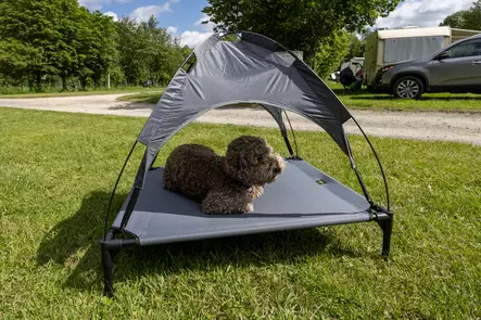 Dog lounger with sun canopy - Pets - 8020112593 - 2