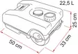 23 l waste water roll tank - Water canisters - 8020112393 - 2