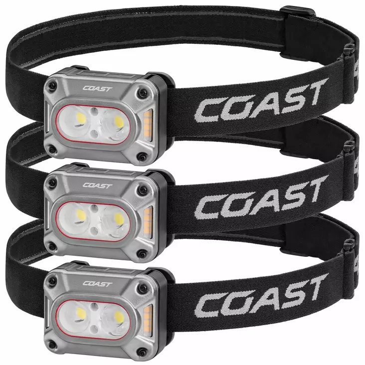 Coast FLX15R Rechargeable Headlamp (3-pack) – 1000 Lumens - Headlamps - 8020113023 - 1