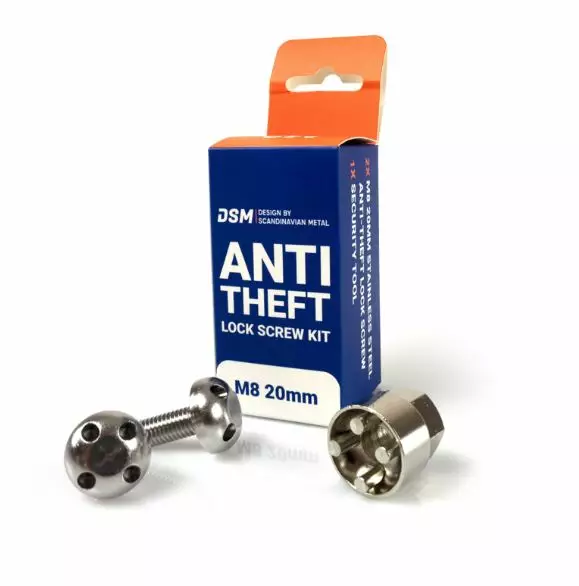 DSM antitheft bolt kit 2xM8 20mm - Auxiliary light accessories - 8020103883 - 1