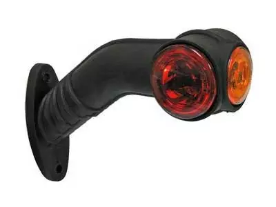 LED side marker, rubber frame, 45° - LED side markers with rubber arm - 4040110023 - 1