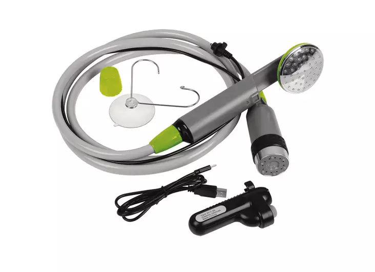Camping shower set with slim battery submersible pump - Shower - 8020112323 - 1