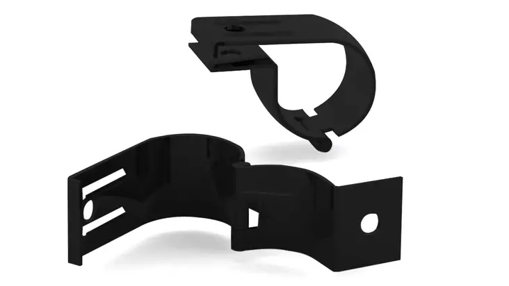 Clamp type holder 70mm, black - Auxiliary light accessories - 8020103283 - 2