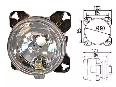 Xenon high beam light 90mm, Sisu - Sisu - 3007000004 - 2
