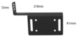 License plate bracket, 2-piece - Auxiliary light accessories - 8020108244 - 2