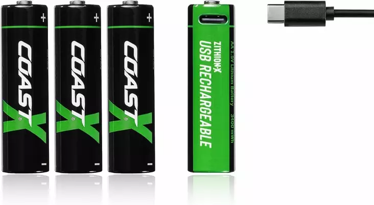COAST ZITHION-X AA RECHARGEABLE BATTERIES (4PCS) - Rechargeable batteries - 8020108374 - 0