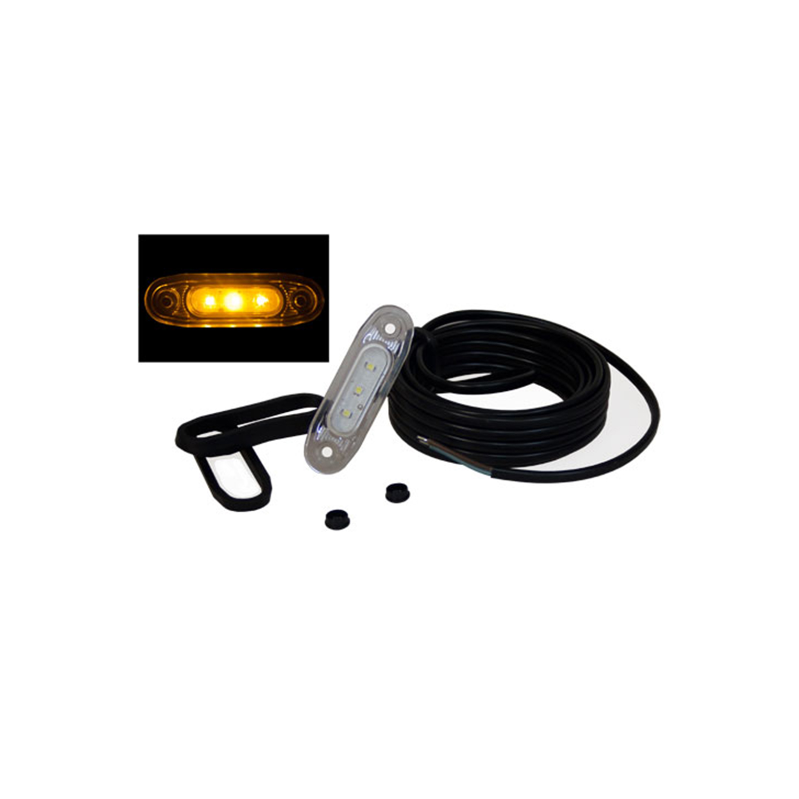 Strands Ultra Slim Side marker, amber LED Lumise.eu webstore