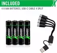 COAST ZITHION-X AAA Rechargeable Batteries (4pcs) - Rechargeable batteries - 8020108375 - 2
