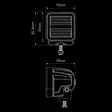 Strands Siberia XP Qube Work Light - LED light bars - 8020111885 - 3