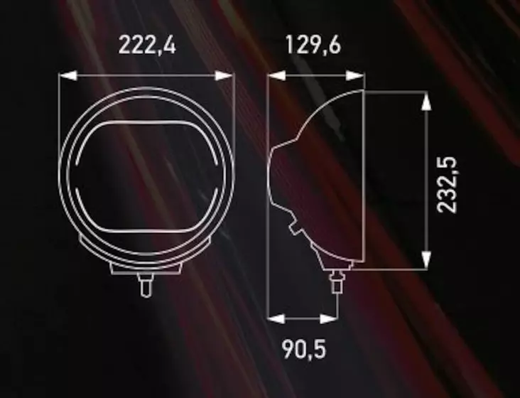 Hella Luminator Chromium Led Auxiliary Light, ref. 25 - LED Auxiliary lights - 8020101705 - 0