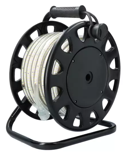 LED Strip Work Light WorkStripe Double LED 230V – 1200 lm/m, 10 m – Reel with Wind-Up Drum - LED Work lights - 8020112076 - 1