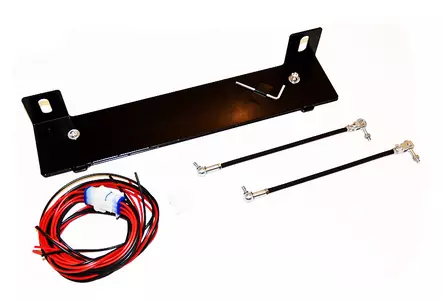 Licence plate bracket set with quick attach support rods, for two lights - Auxiliary light accessories - 3050120046 - 1