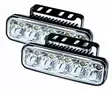 LED Daytime running lights set, 5 LEDs, 12 / 24 V DC - DRL - 3040120006 - 1