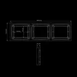 Strands IZE led frame 3x square - LED Tail lights - 8020109766 - 4