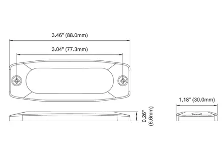 Axixtech LP3 warning light - Directional LED warning lights - 8020120247 - 2