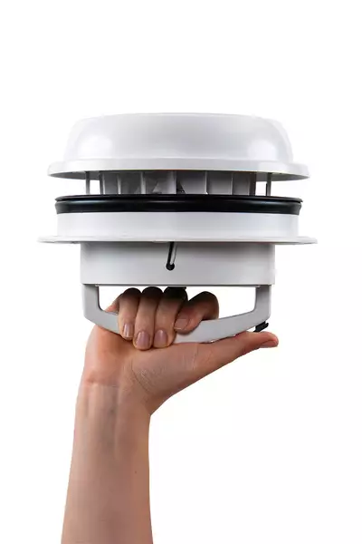MAXXFAN Dome Plus Roof fan incl. LED lighting, white - Sunroofs - 8020112517 - 2