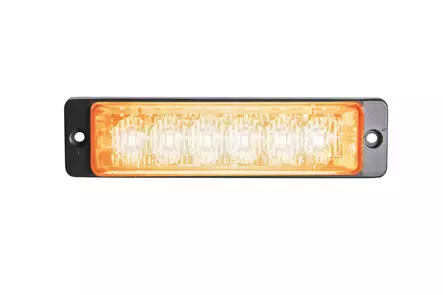 Strands Strobe light Slim orange 12-24V 6LEDx3W IP68 - Directional LED warning lights - 8020107107 - 1