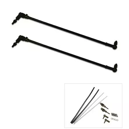 Support rod set with quick attach, Hella - Auxiliary light support rods - 3050120027 - 2