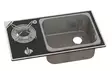 Hob/sink combination – 1 burner with safety glass - Stoves - 8020112527 - 1