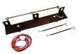 Licence plate bracket set with quick attach support rods, for three lights - Auxiliary light accessories - 3050120047 - 1
