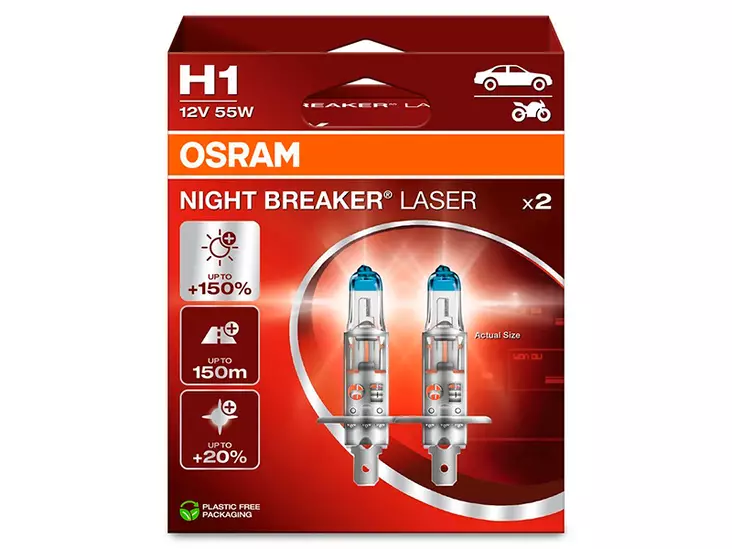 H1 Osram Night Breaker Laser - H1 Halogen bulbs - 8020100027 - 4